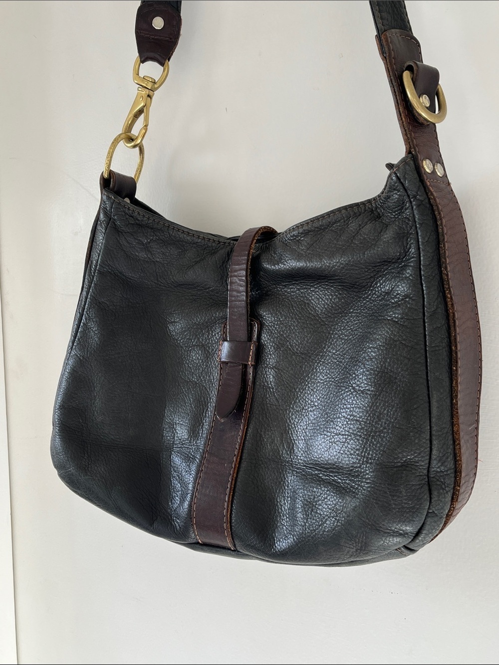 Coronado Leather Black Brown Concealed Carry Crossbody Shoulder Bag CCW Purse - Picture 4 of 14